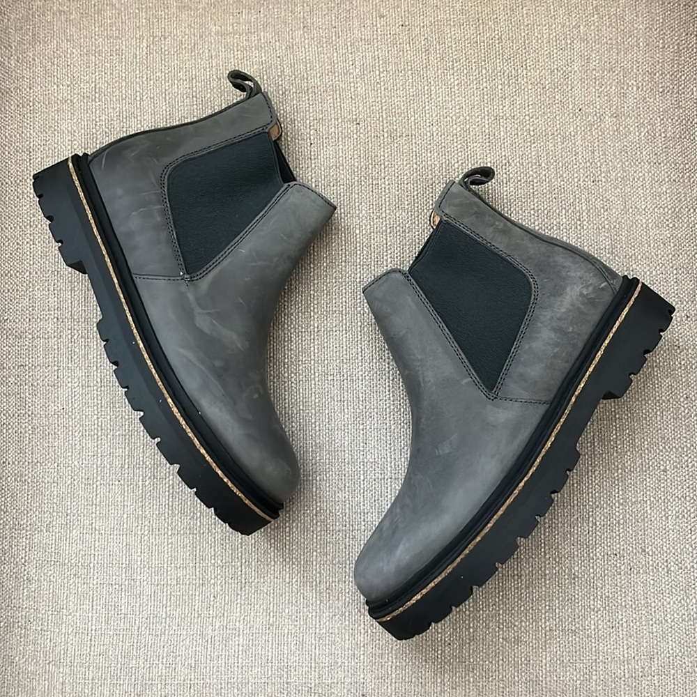 NEW! BIRKENSTOCK STALON II CHELSEA BOOTS, GREY SIZE 36 / 6 - Picture 3 of 9